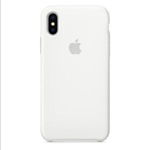 Apple Silicone iPhone X Case - White